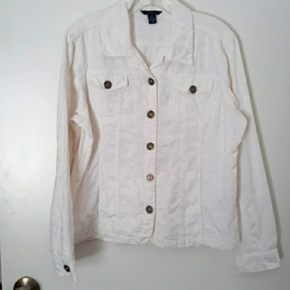 Westbound eyelet denim style jacket